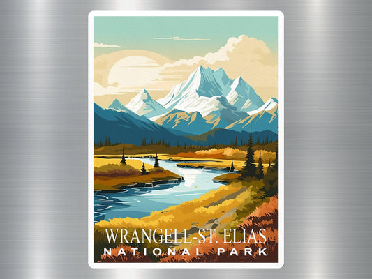 Vintage Wrangell-St Elias National Park Sticker