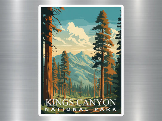 Vintage Kings Canyon National Park Sticker