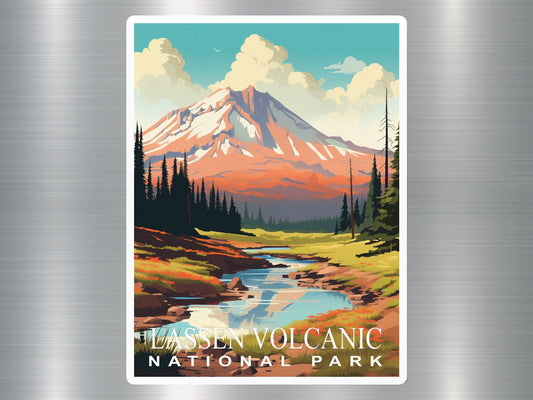 Vintage Lassen Volcanic National Park Sticker