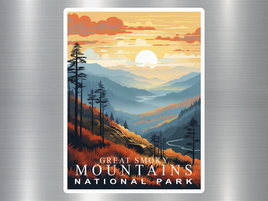 Vintage Great Smoky Mountains National Park Sticker