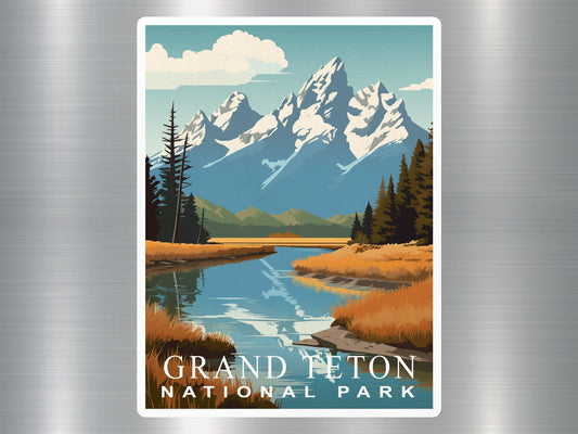 Vintage Great Teton National Park Sticker