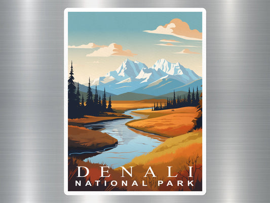 Vintage Denali National Park Sticker