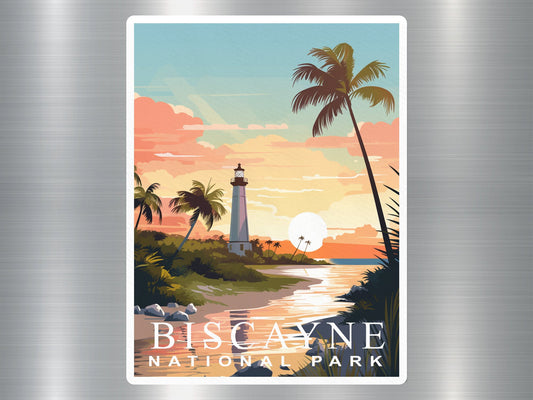 Vintage Biscayne National Park Sticker