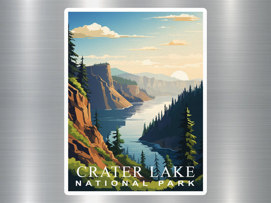 Vintage Crater Lake National Park Sticker