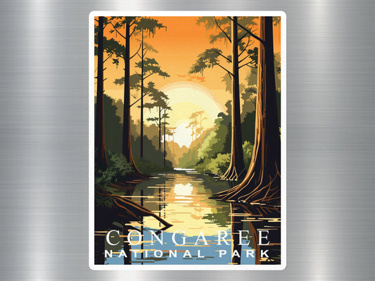 Vintage Congaree National Park Sticker