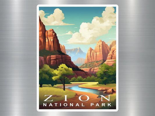 Vintage Zion National Park Sticker