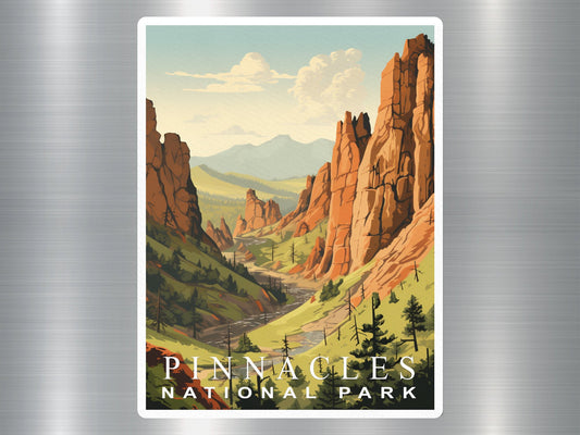 Vintage Pinnacles National Park Sticker