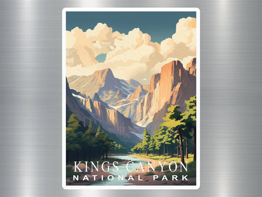 Vintage Kings Canyon National Park Sticker