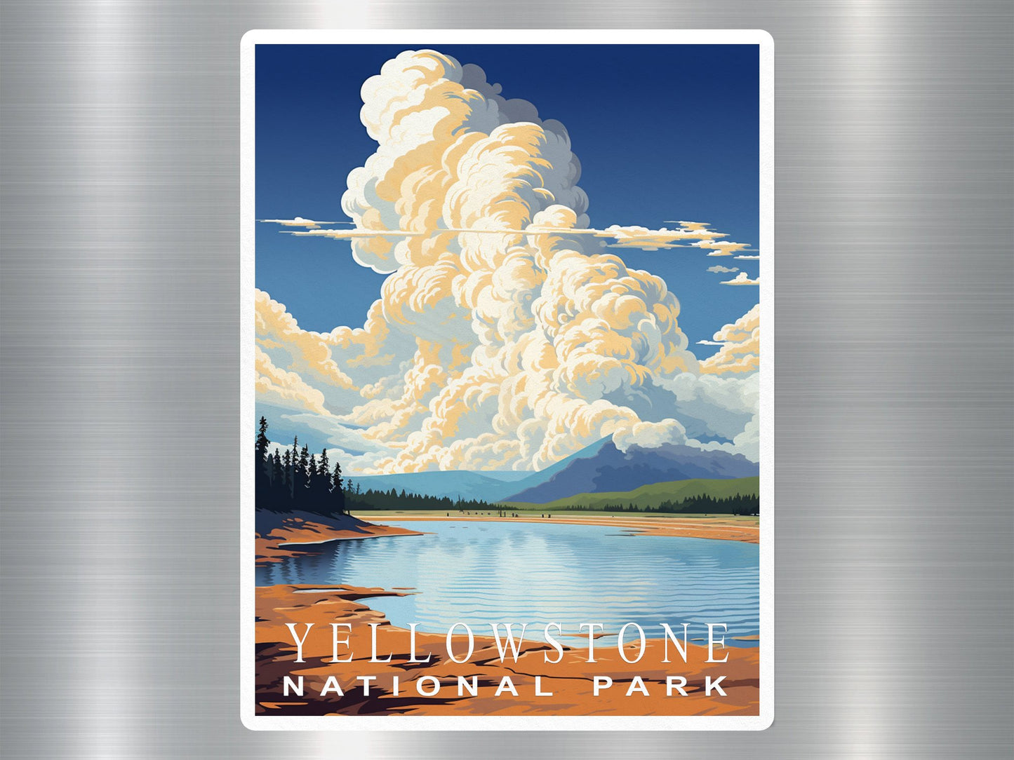 Vintage Yellow Stone National Park Sticker