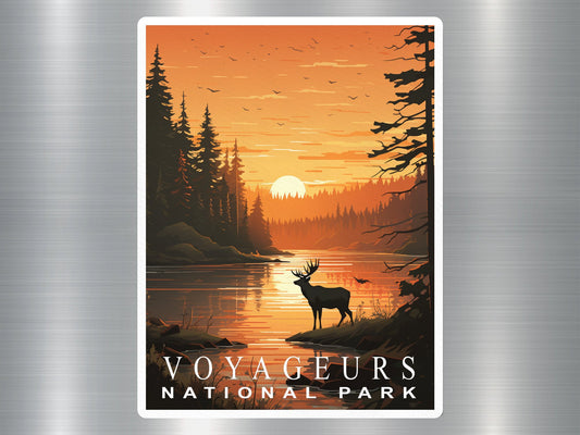 Vintage Voyageurs National Park Sticker