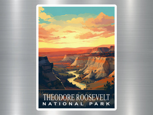 Vintage Theodore Roosevelt National Park Sticker