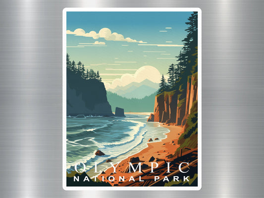 Vintage Olympic National Park Sticker