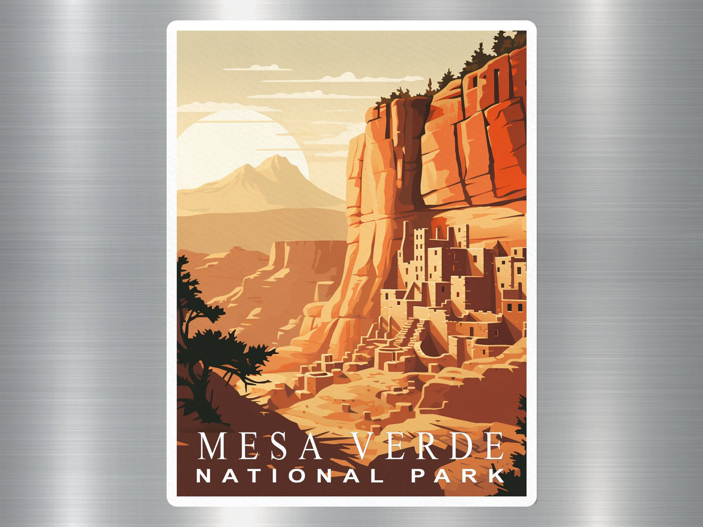 Vintage Mesa Verde National Park Sticker