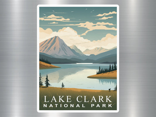 Vintage Lake Clark National Park Sticker