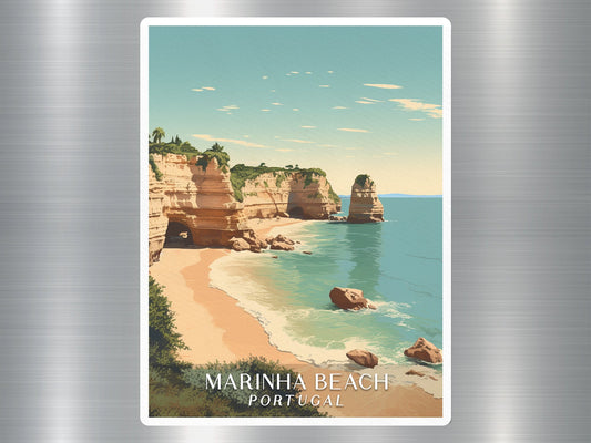 Vintage Marinha Beach Portugal Sticker