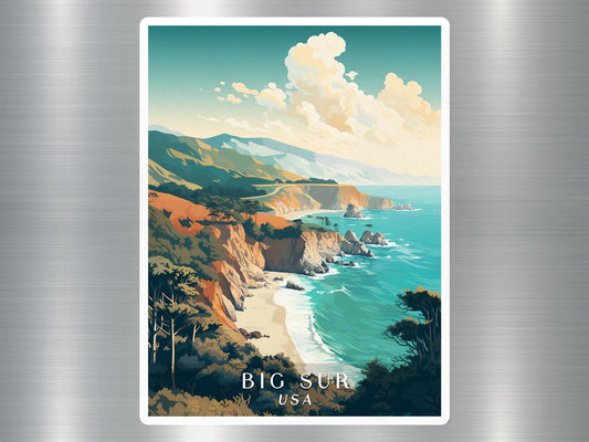 Vintage Big Sur USA Sticker