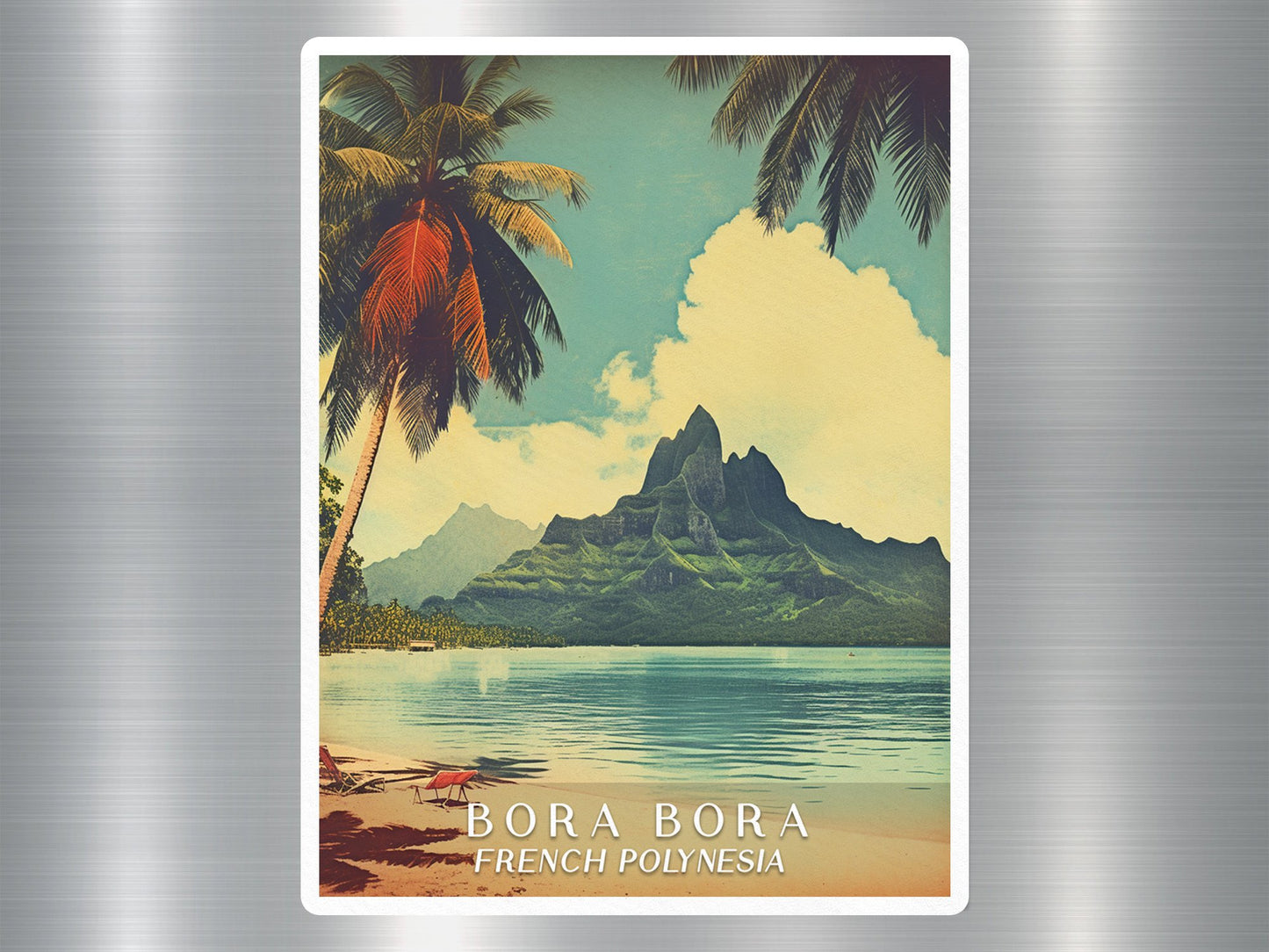 Vintage Bora Bora French Polynesia Sticker