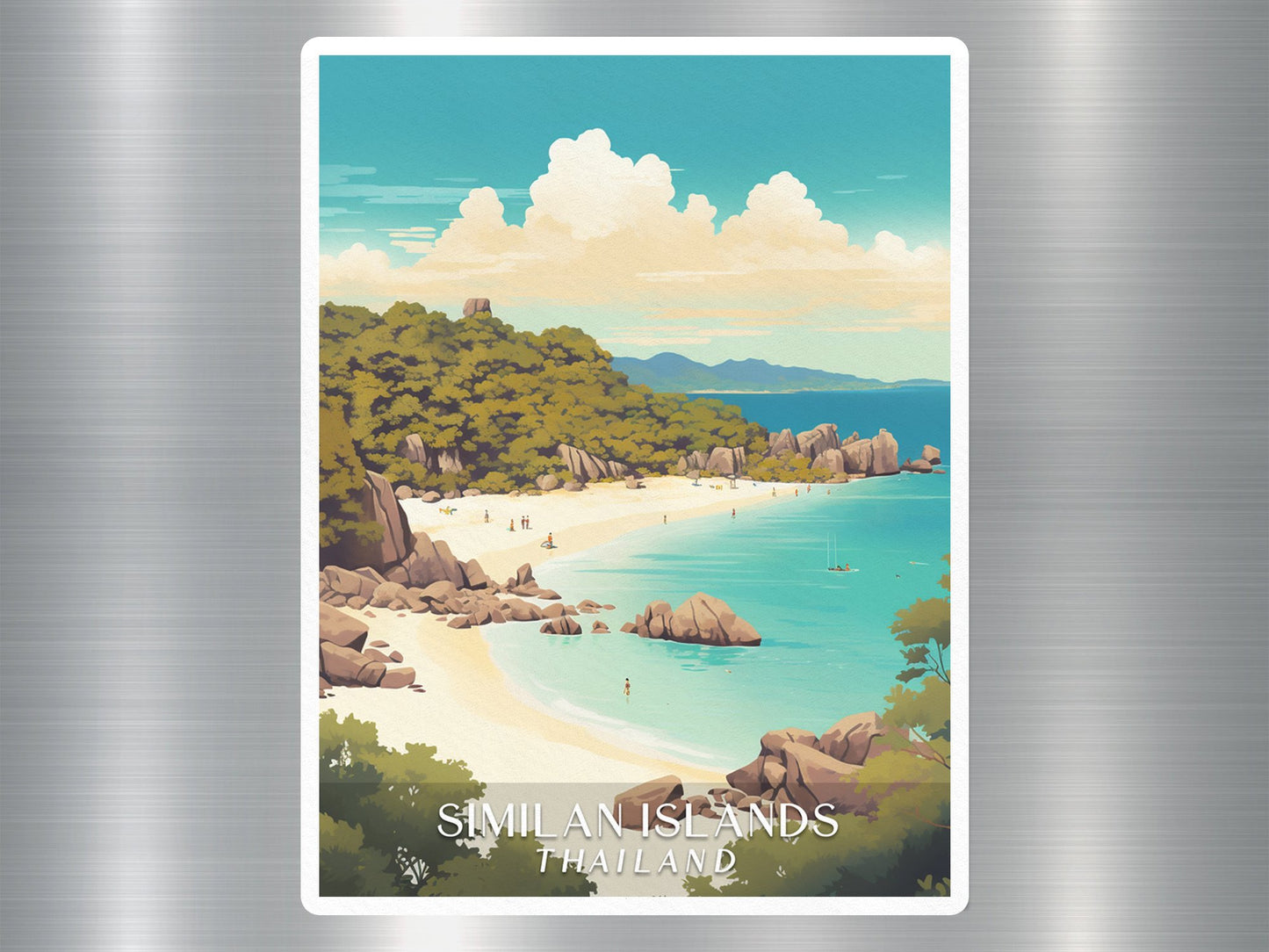 Vintage Similan Island Thailand Sticker