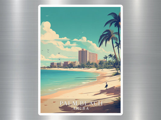 Vintage Palm Beach Aruba Sticker