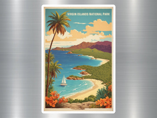 Vintage Virigin Islands National Park Sticker