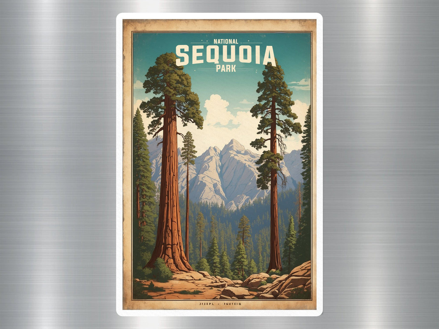 Vintage Sequoia National Park Sticker