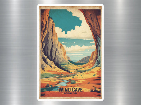 Vintage Wind Cave National Park Sticker