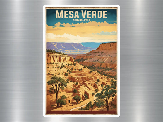 Vintage Mesa Verde National Park Sticker