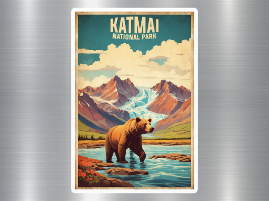 Vintage Katmai National Park Sticker