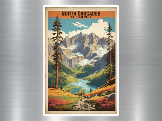 Vintage North Cascades National Park Sticker