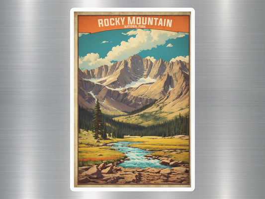 Vintage Rocky Mountain National Park Sticker