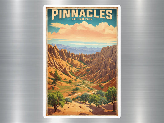 Vintage Pinnacles National Park Sticker