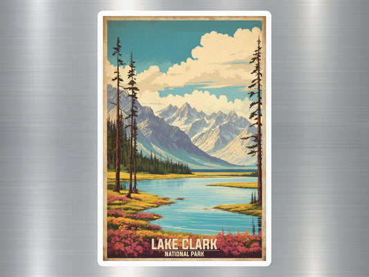 Vintage Lake Clark National Park Sticker