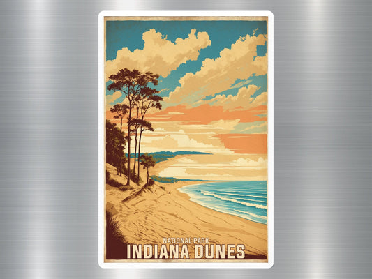 Vintage Indiana Dunes National Park Sticker