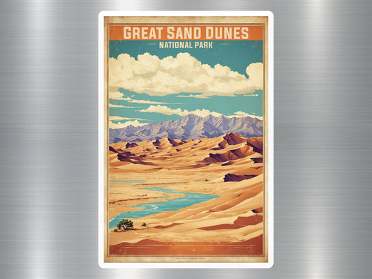 Vintage Great Sand Dunes National Park Sticker