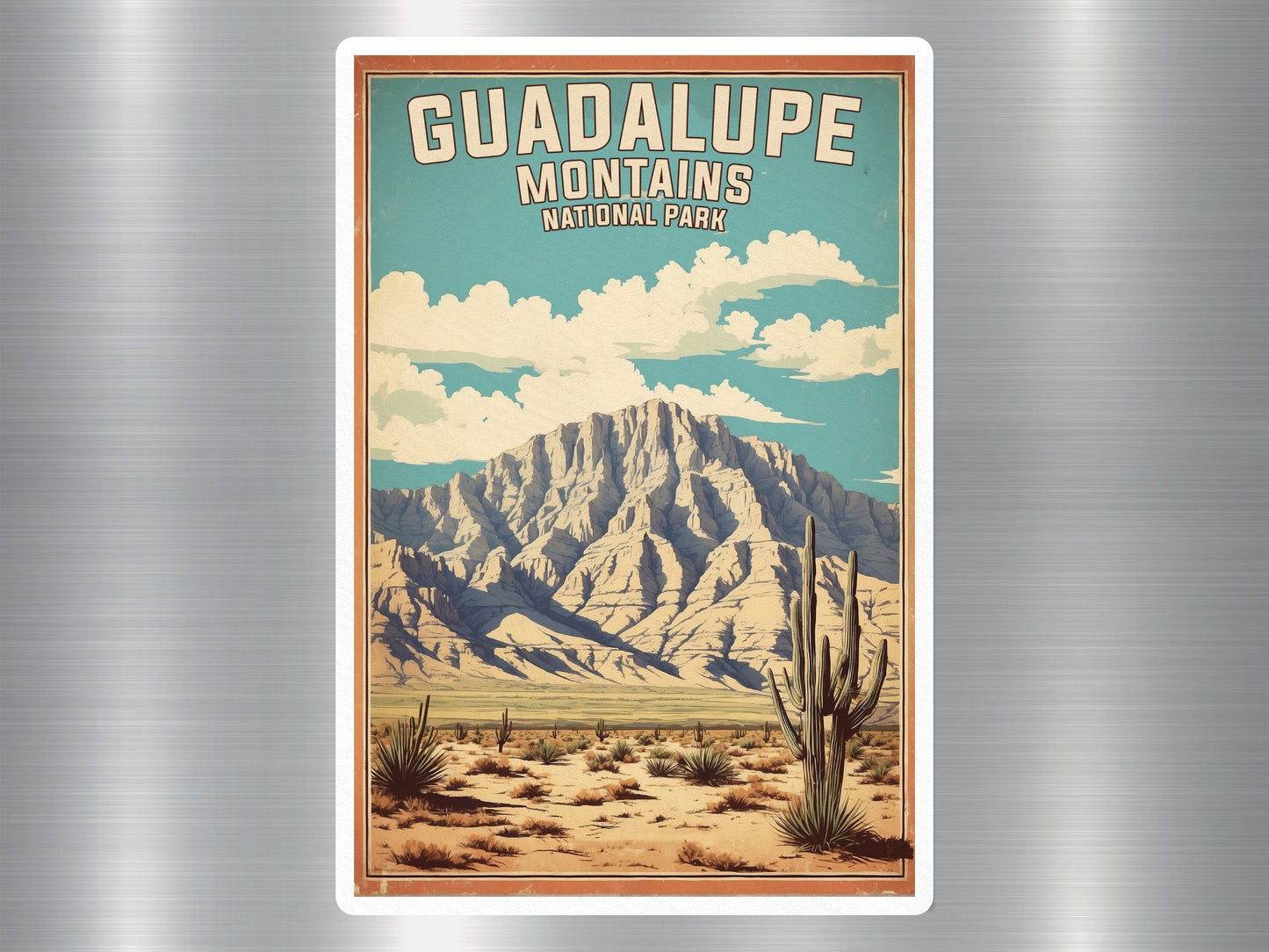 Vintage Guadalupe Mountain National Park Sticker