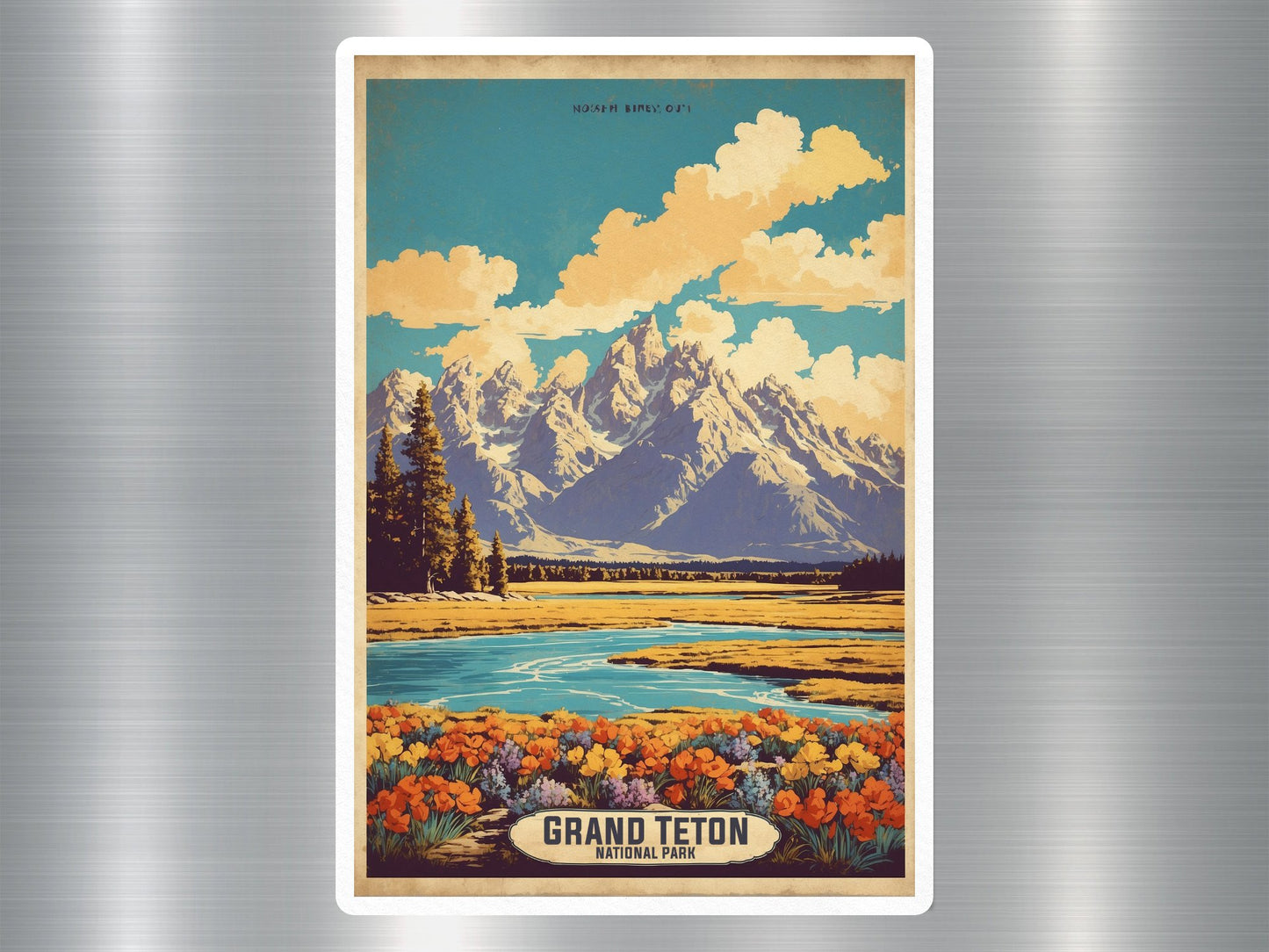 Vintage Grand Teton National Park Sticker