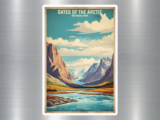 Vintage Gate Of The Arctic National Park Sticker