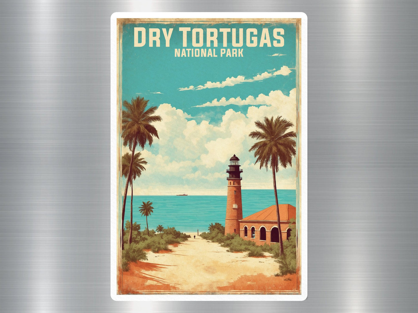 Vintage Dry Tortugas National Park Sticker