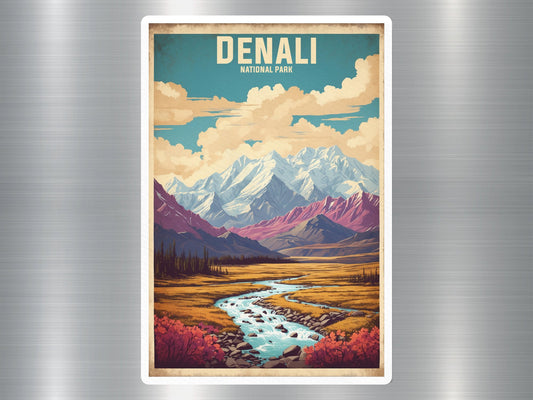 Vintage Denali National Park Sticker