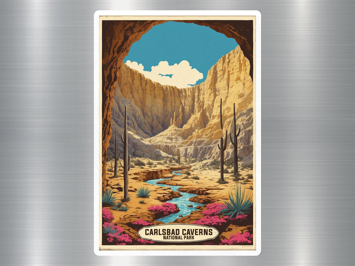 Vintage Carlsbad Caverns National Park Sticker