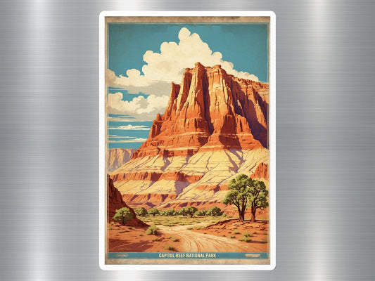 Vintage Capitol Reef National Park Sticker