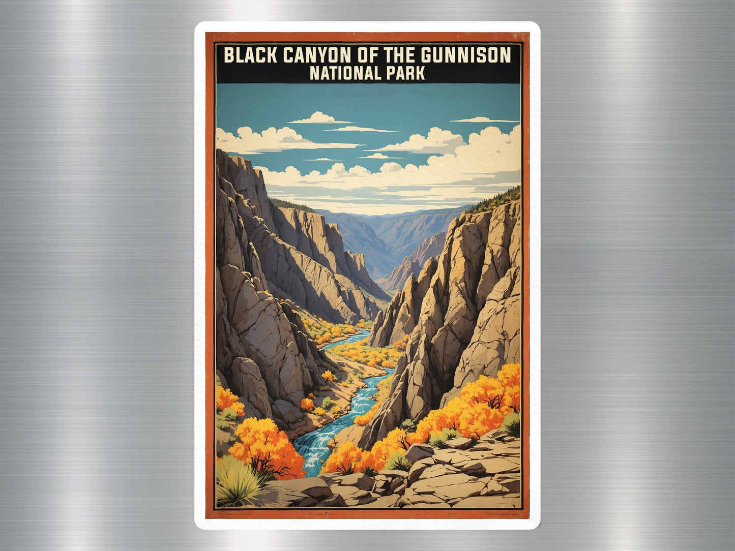 Vintage Black Canyon of The Gunnison National Park Sticker