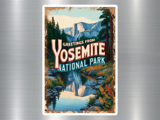 Vintage Yosemite National Park Sticker