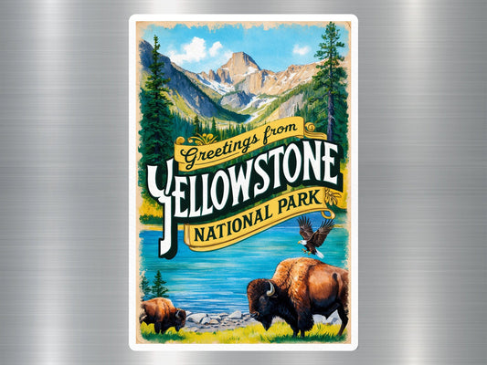 Vintage Yellowstone National Park Sticker