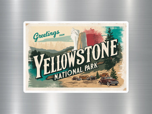 Vintage Yellowstone National Park Sticker