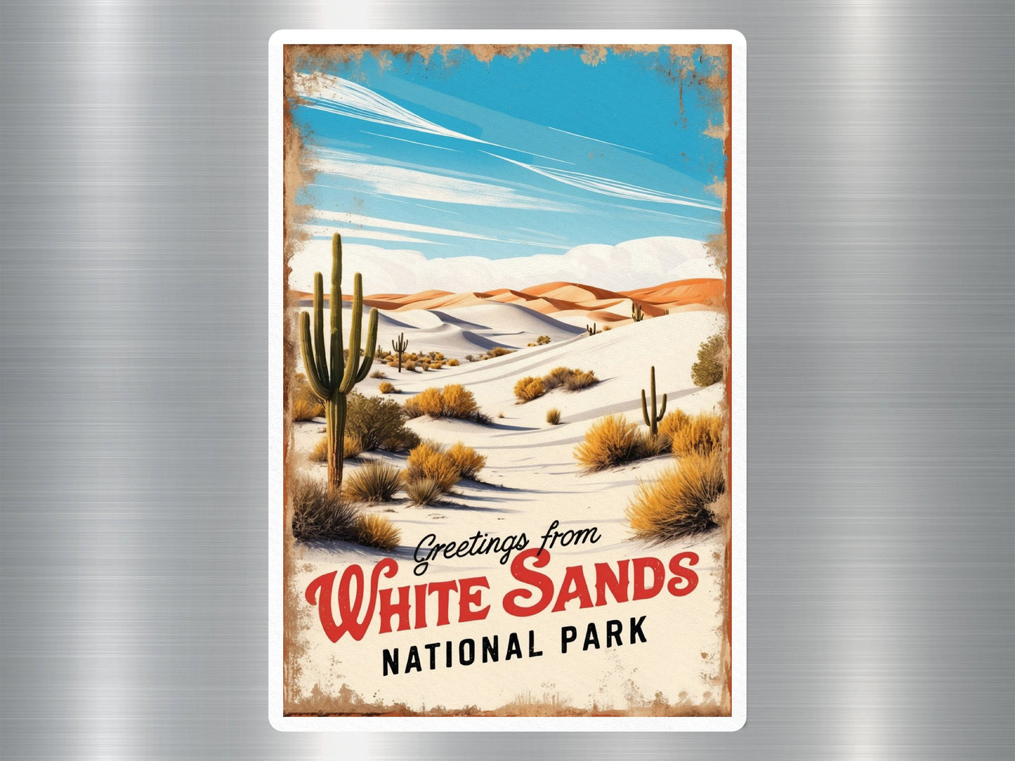 Vintage White Sands National Park Sticker