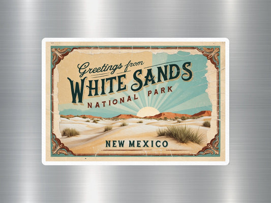 Vintage White Sands National Park Sticker