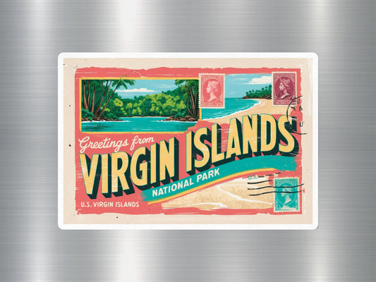 Vintage Virgin Islands National Park Sticker