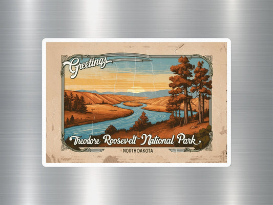 Vintage Theodore Roosevelt National Park Sticker