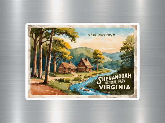 Vintage Shenandoah National Park Sticker